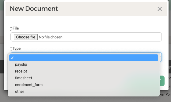 Specify Document Types in the Job Seeker Portal Upload Tool
