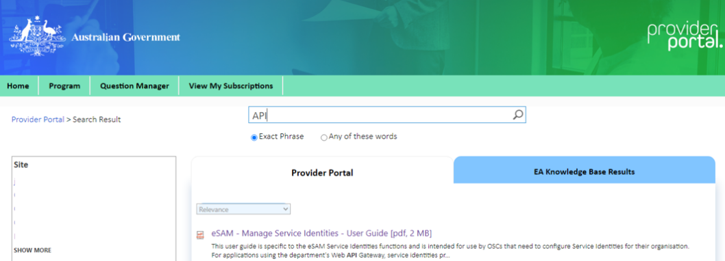 Job Ready Workforce Online API Service Identity Setup